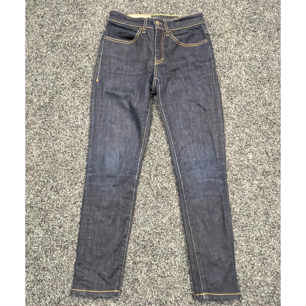 Imogene + Willie Jeans Womens 23R Blue Imogene Slim Straight Raw Indigo USA
